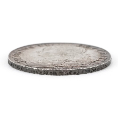 2063 - George II 1746 silver half crown, Lima below bust