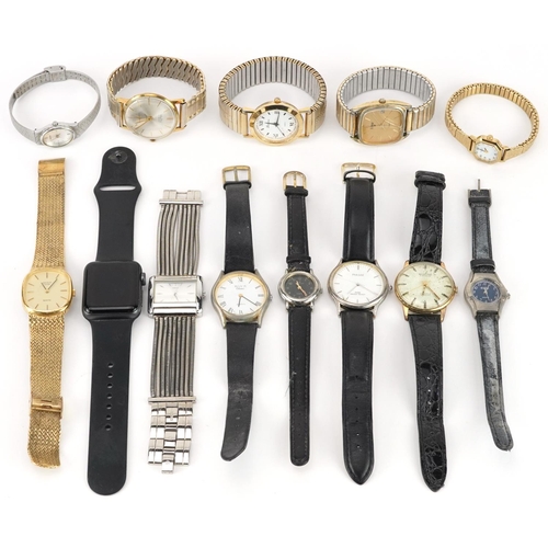 2814 - Vintage and later ladies and gentlemen's wristwatches including Mudu, Montine, Guess, Rotary and Ser... 