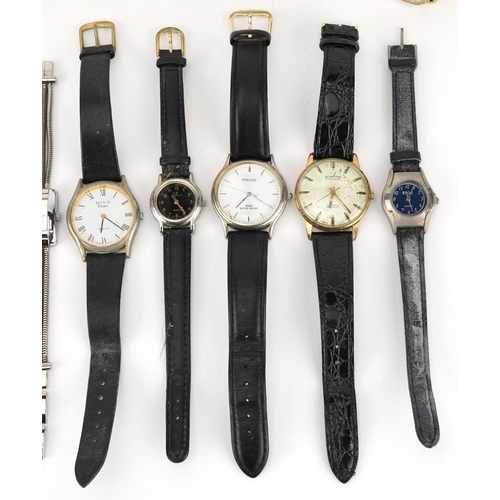 2814 - Vintage and later ladies and gentlemen's wristwatches including Mudu, Montine, Guess, Rotary and Ser... 