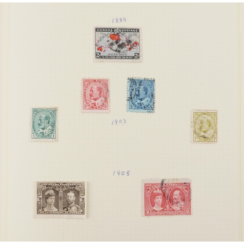 1755 - 19th century and later world stamps arranged in two stock books including Canada and United States o... 