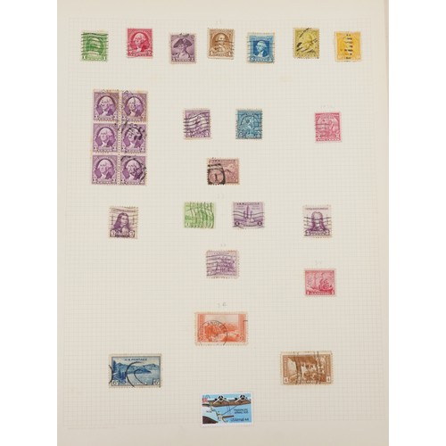 1755 - 19th century and later world stamps arranged in two stock books including Canada and United States o... 