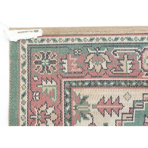 1224 - Three rectangular rugs including a floral Chinese red ground example, the largest 250cm x 80cm