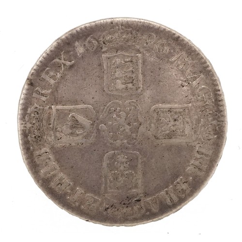 2060 - William III 1696 silver crown