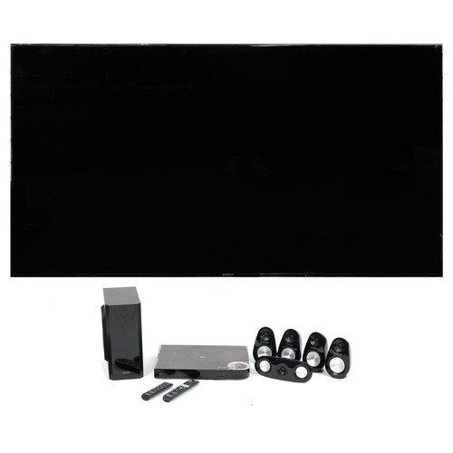 1085 - Samsung 75 inch F6400 series 6 smart 3D LED TV model with Samsung DVD player and surround sound syst... 