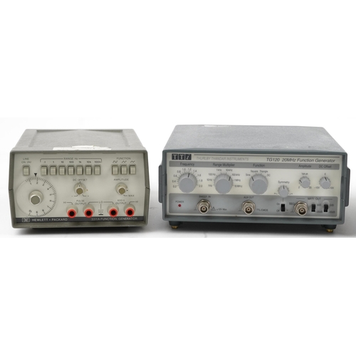 1460 - Four vintage electrical power supplies including Hewlett Packard 3311A function generator, Hewlett P... 