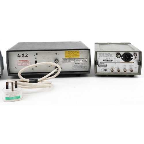 1460 - Four vintage electrical power supplies including Hewlett Packard 3311A function generator, Hewlett P... 