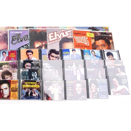 1268 - Elvis Presley vinyl LP records and CDs including I Can Help & Other Great Hits, I Was the One and Lo... 