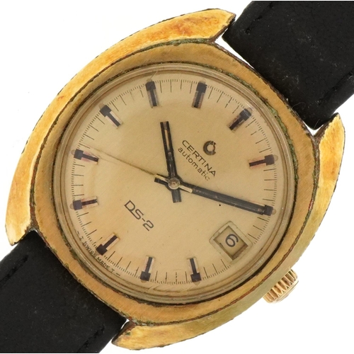 2392 - Certina, gentlemen's Certina DS-2 automatic wristwatch having champagne dial with date aperture, the... 