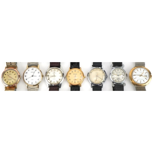 2705 - Seven vintage and later gentlemen's wristwatches including Services, Timex, Tosal and Sekonda, the l... 