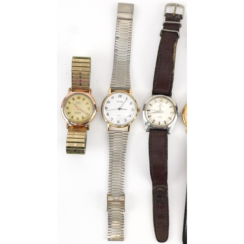 2705 - Seven vintage and later gentlemen's wristwatches including Services, Timex, Tosal and Sekonda, the l... 