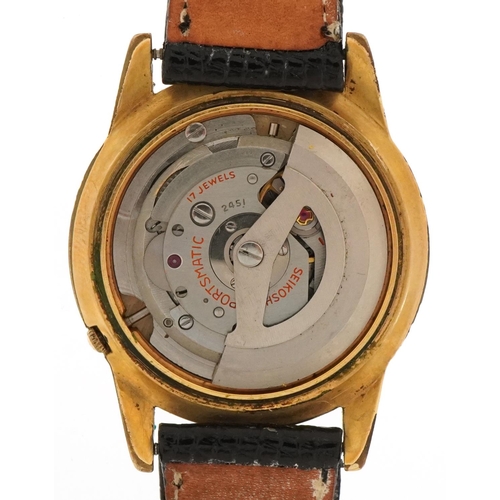 2720 - Seiko, gentlemen's Seiko Sportsmatic automatic wristwatch, model 15035, the movement numbered 2451, ... 