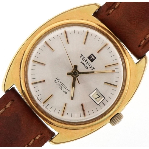 2290 - Tissot, gentlemen's Tissot Actalis Autolub automatic wristwatch having silvered dial with date apert... 