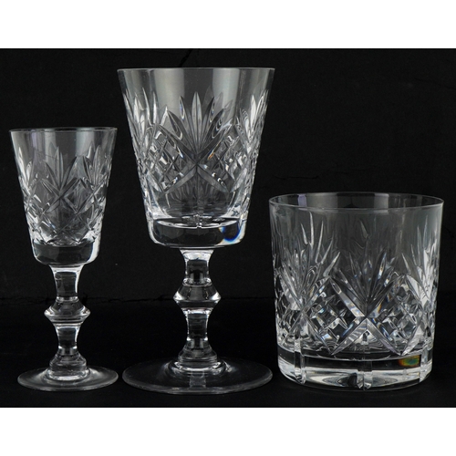 1189 - Edinburgh Crystal glassware boxed sets including set of six tumblers and set of six sherry glasses a... 