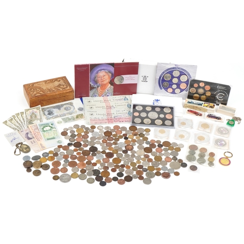 642 - Antique and later British and world coinage, tokens and ephemera including 2007 United Kingdom brill... 