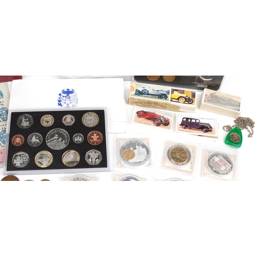 642 - Antique and later British and world coinage, tokens and ephemera including 2007 United Kingdom brill... 