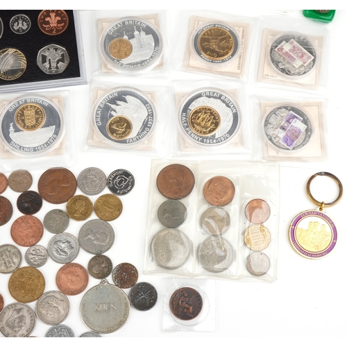 642 - Antique and later British and world coinage, tokens and ephemera including 2007 United Kingdom brill... 