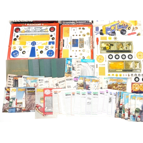 1554 - Extensive collection of Meccano tinplate construction toys including set numbers 07503 and 07504 wit... 