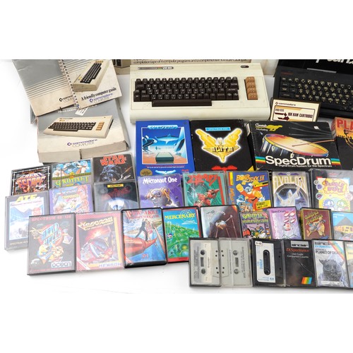 1553 - Commodore ZX Spectrum personal computer with accessories and games including 1530 Datasette unit