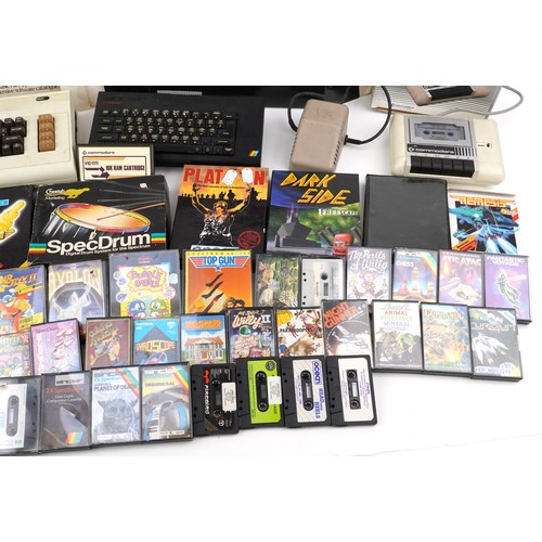 1553 - Commodore ZX Spectrum personal computer with accessories and games including 1530 Datasette unit