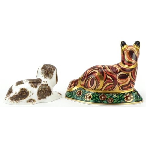 1170 - Royal Crown Derby Fox Cub and Scruff paperweights for The Royal Crown Derby Collector's Guild, both ... 