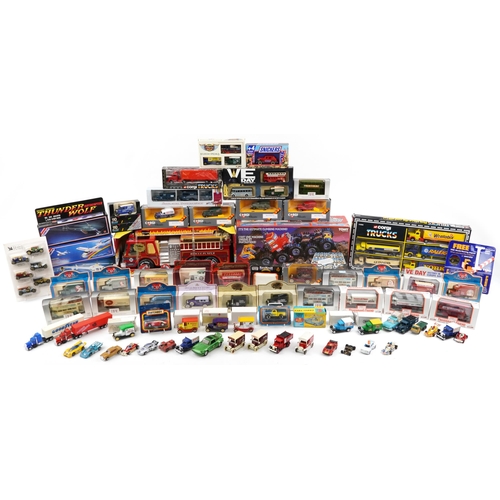 1556 - Large collection of diecast vehicles with boxes, including Forces Sweethearts by Lledo and Corgi Thr... 