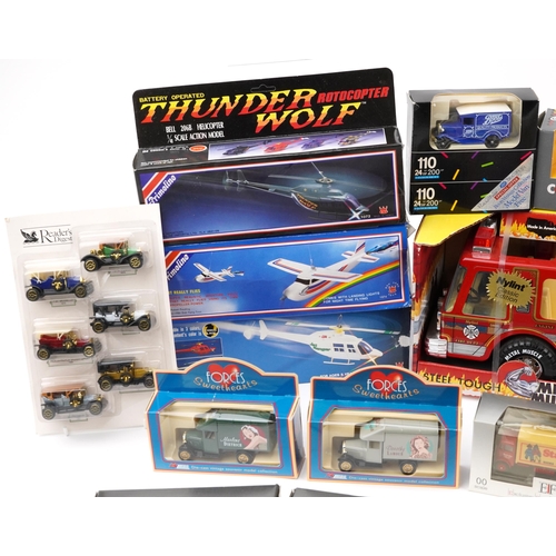 1556 - Large collection of diecast vehicles with boxes, including Forces Sweethearts by Lledo and Corgi Thr... 