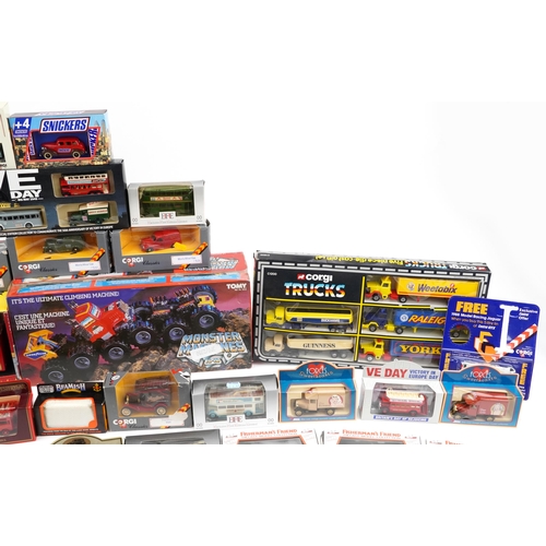 1556 - Large collection of diecast vehicles with boxes, including Forces Sweethearts by Lledo and Corgi Thr... 