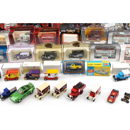 1556 - Large collection of diecast vehicles with boxes, including Forces Sweethearts by Lledo and Corgi Thr... 