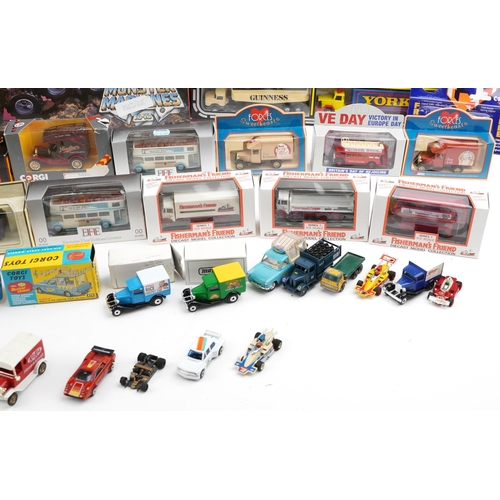 1556 - Large collection of diecast vehicles with boxes, including Forces Sweethearts by Lledo and Corgi Thr... 