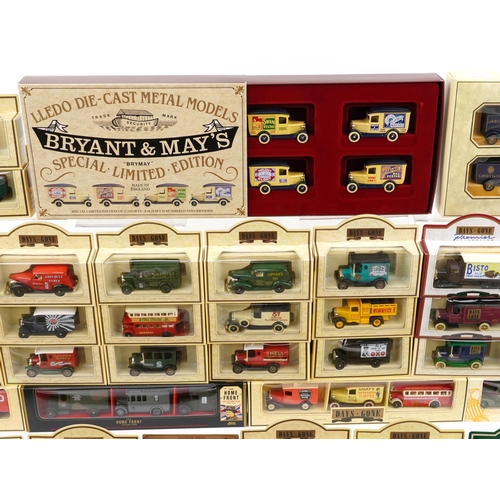 1558 - Large collection of diecast vehicles with boxes, some advertising, including Days Gone Ford Model T