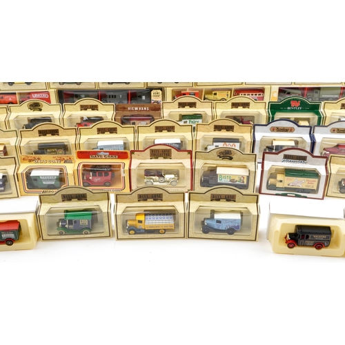 1558 - Large collection of diecast vehicles with boxes, some advertising, including Days Gone Ford Model T