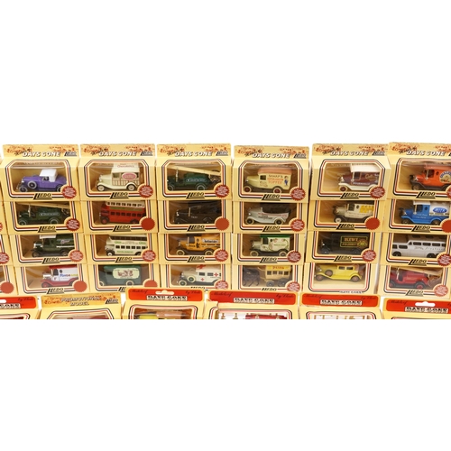 1558A - Large collection of Lledo model diecast vehicles, some advertising, including Sharps Super-Kreem Tof... 