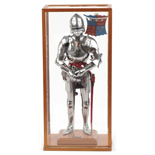 1794 - Russell & Taylor model of 1460 Milanese armour, edition number 27, housed in a display case, with ce... 