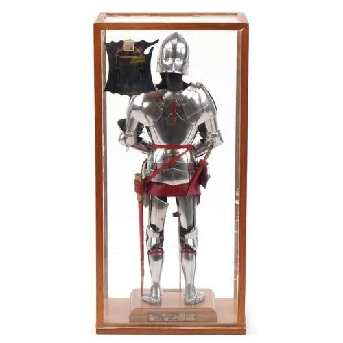 1794 - Russell & Taylor model of 1460 Milanese armour, edition number 27, housed in a display case, with ce... 