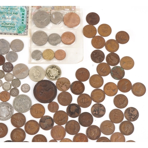 649 - Antique and later British and world coinage and banknotes including United States of America 1884 do... 