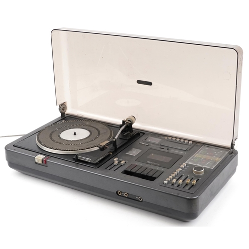 1260 - Vintage Bush 1500 audio system with Garrard 630S turntable, 69cm wide