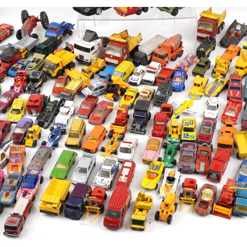 1563 - Extensive collection of vintage predominantly diecast and tinplate vehicles including Tonka, Corgi, ... 