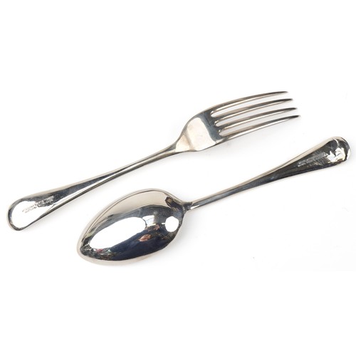 1193 - Art Deco oak six place canteen of Sheffield silver plated cutlery, some with ivorine handles, the ca... 