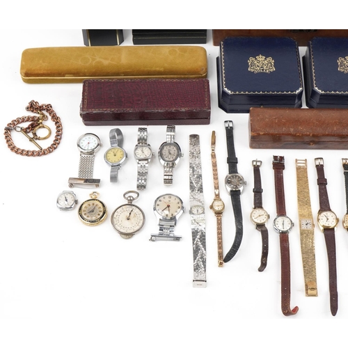 2741 - Vintage and later ladies watches including Ingersoll nurse's watch, Ingersoll fob watch, Avia and Ro... 