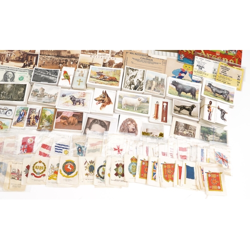 681 - Early 20th century and later ephemera including cigarette cards, some arranged in albums and Ofer Fe... 