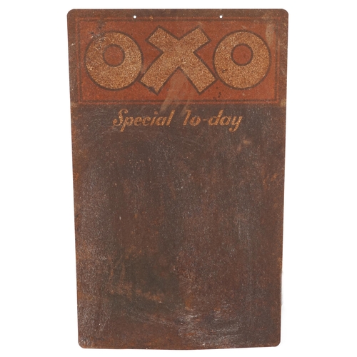 483 - Two 'Special Today' Oxo metal advertising  signs, each 56cm x 34.5cm