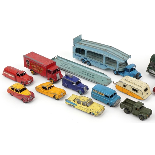 1575 - Dinky Supertoys diecast vehicles including Guy Van advertising Robertson's Golden Shred and a Foden ... 