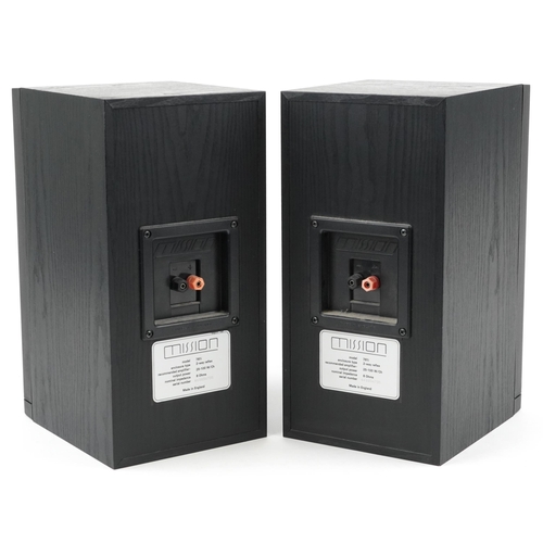 1258 - Pair of Mission 761i speakers, each 38cm high