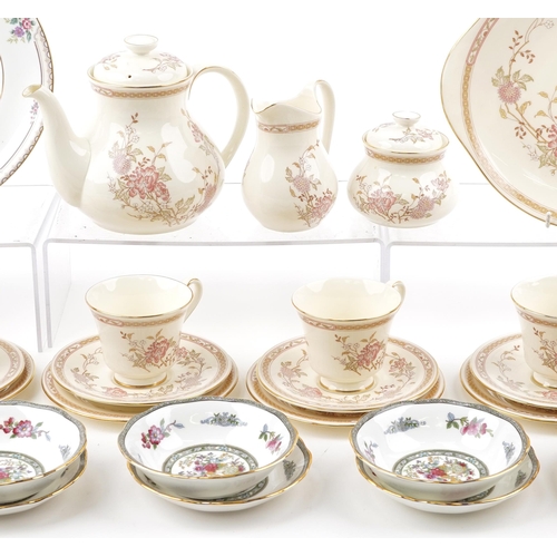 1487 - Tea and dinnerware including Royal Albert Tree of Kashmir and Royal Doulton Lisette