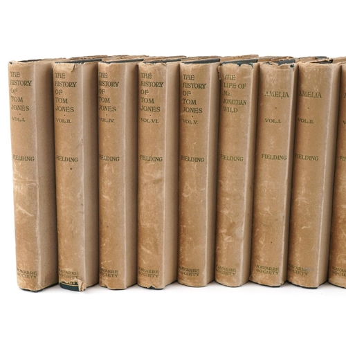 719 - The Works of Henry Fielding, set of twelve Navarre Society hardback books with dust jackets comprisi... 