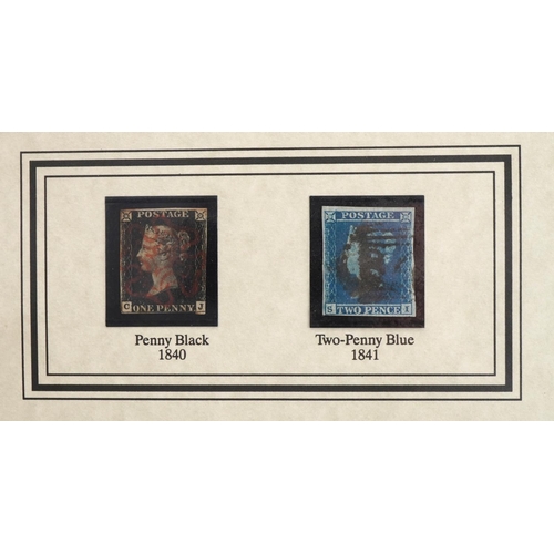 665 - The World's Most Famous Stamps by The Westminster Collection comprising Penny Black and Two Penny Bl... 