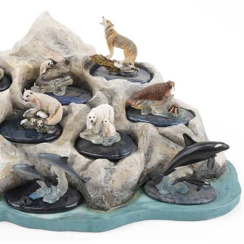 1177 - Royal Mint Classics The Ice Kingdom Collection with various model animals including Arctic Fox with ... 