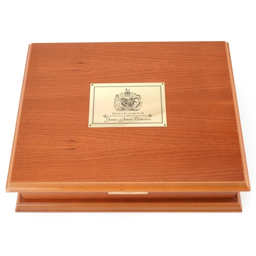 626 - Queen Elizabeth II Golden Jubilee silver proof coin collection comprising twenty four coins housed i... 