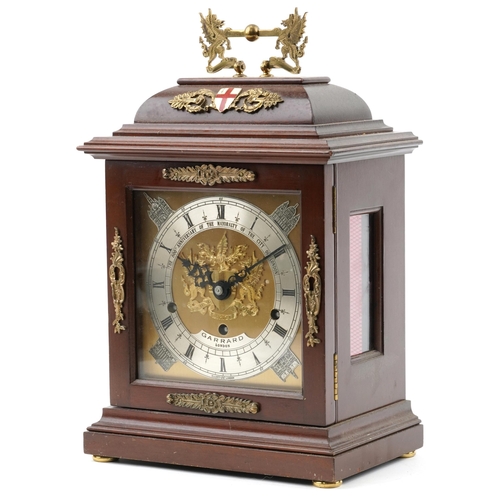 414 - Garrard of London, wooden cased bracket clock -The 800th Anniversary of the Mayoralty of the the Cit... 