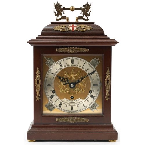 414 - Garrard of London, wooden cased bracket clock -The 800th Anniversary of the Mayoralty of the the Cit... 